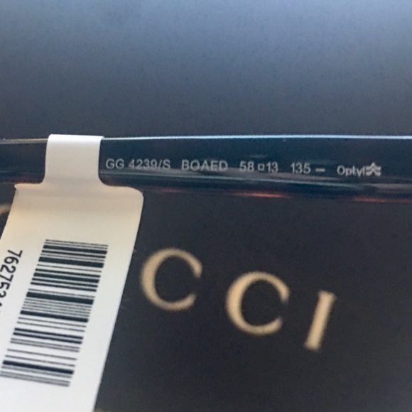 🔥NWT GUCCI GG4239/S Sunglasses - Ivory/Gold - Picture 4 of 6